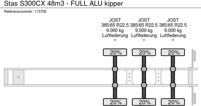Semirremolque volquete Stas S300CX 48m3 - FULL ALU kipper: foto 19 Semirremolque volquete Stas S300CX 48m3 - FULL ALU kipper: foto 19