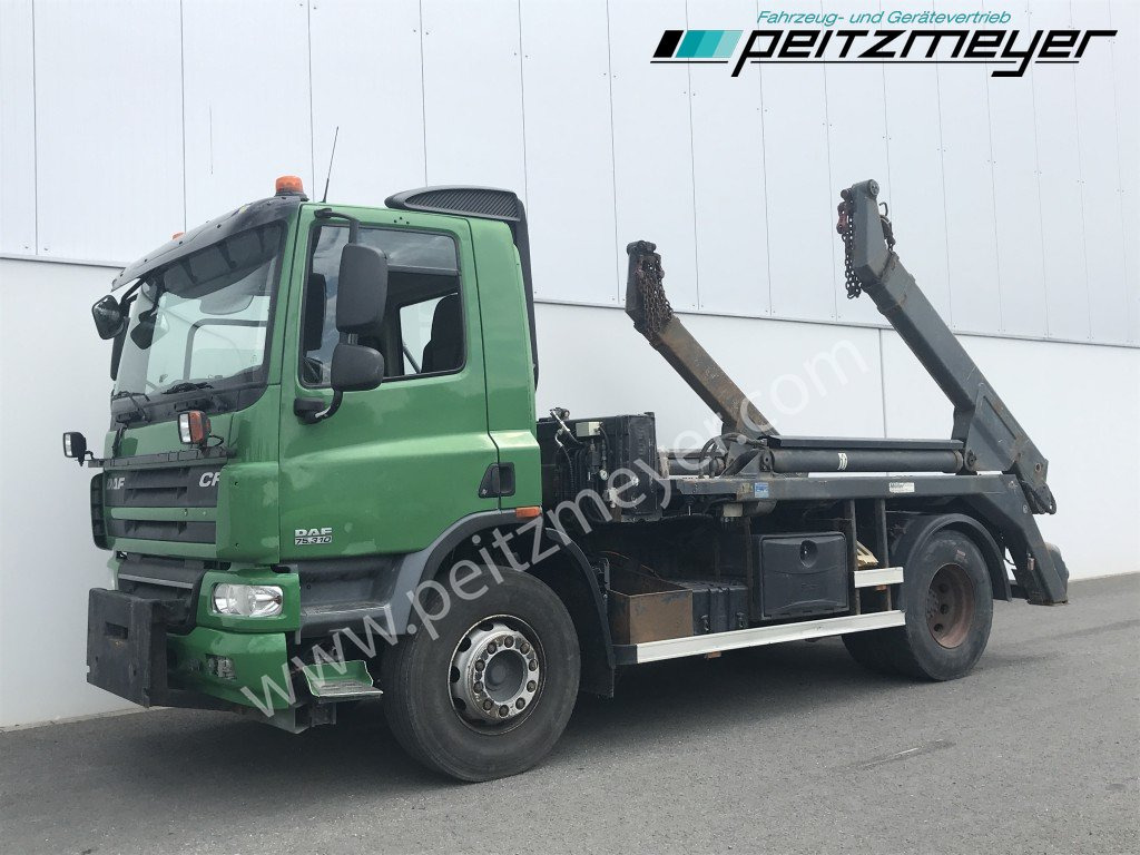 DAF CF 75.310 BL Meiller AK 12 T Absetzkipper - Camión portacontenedor de cadenas: foto 1 DAF CF 75.310 BL Meiller AK 12 T Absetzkipper - Camión portacontenedor de cadenas: foto 1