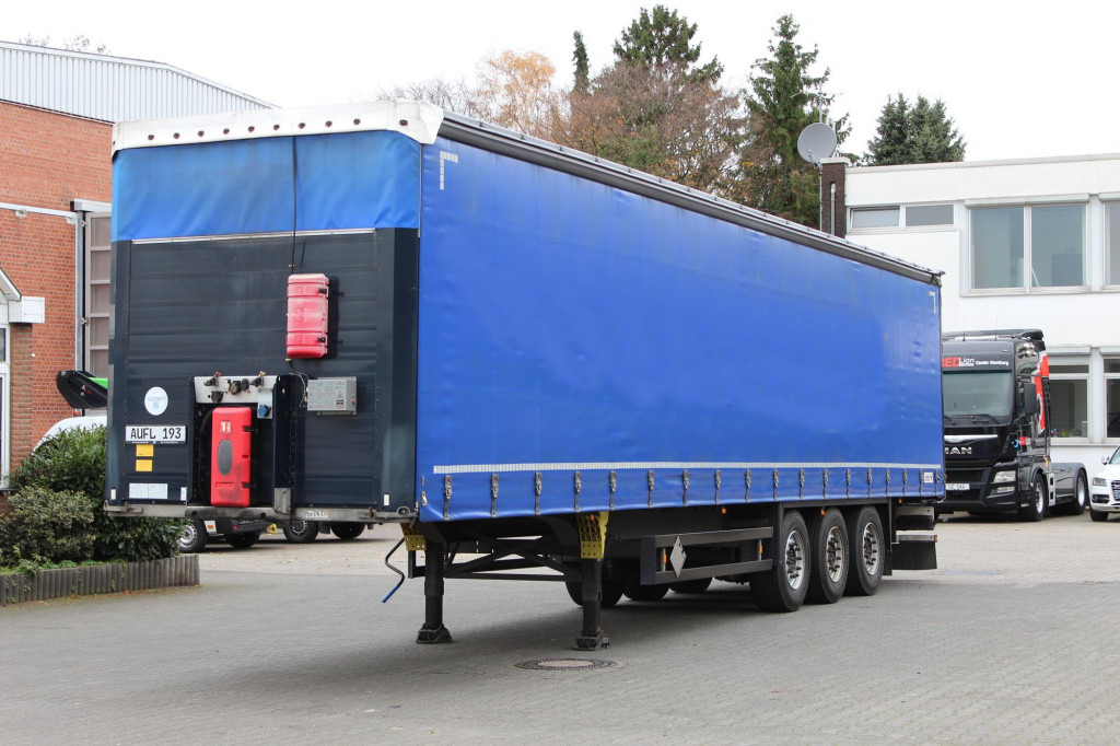 SCHMITZ Plane Edscha Liftachse Pal.-Kasten Lenkachse - Semirremolque lona: foto 1 SCHMITZ Plane Edscha Liftachse Pal.-Kasten Lenkachse - Semirremolque lona: foto 1