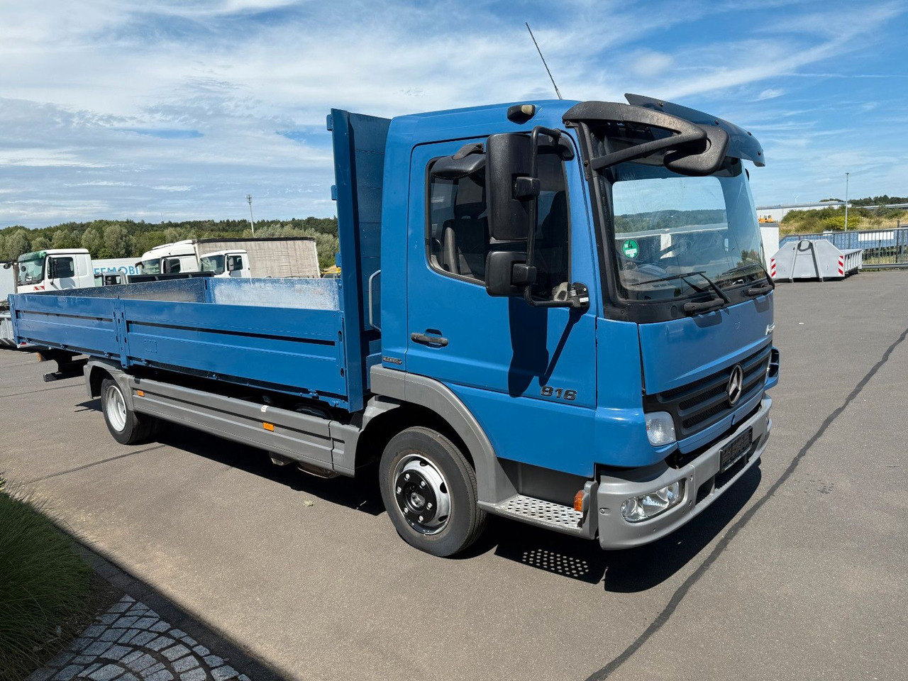 Mercedes-Benz Atego 816  Euro 5 AHK + Druckluftanschlüssen - Camión caja abierta: foto 1 Mercedes-Benz Atego 816  Euro 5 AHK + Druckluftanschlüssen - Camión caja abierta: foto 1