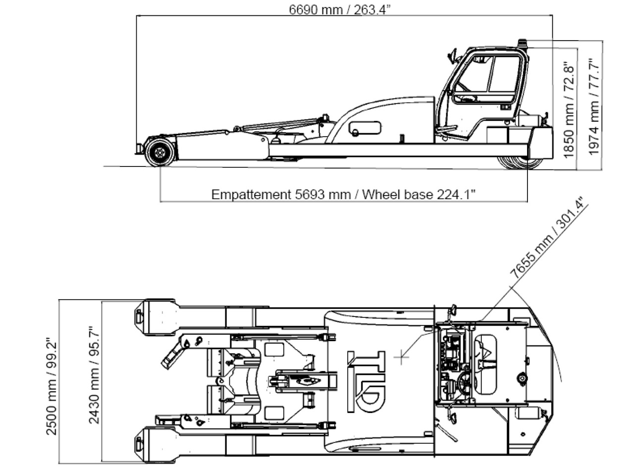 TLD Towbarless Pushback TPX 100 E - Remolcador de aviones: foto 4 TLD Towbarless Pushback TPX 100 E - Remolcador de aviones: foto 4