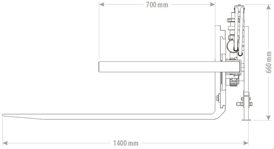 Kistendrehgerät Drehgerät Palettengabel Euroaufnahme - Horquillas: foto 2 Kistendrehgerät Drehgerät Palettengabel Euroaufnahme - Horquillas: foto 2