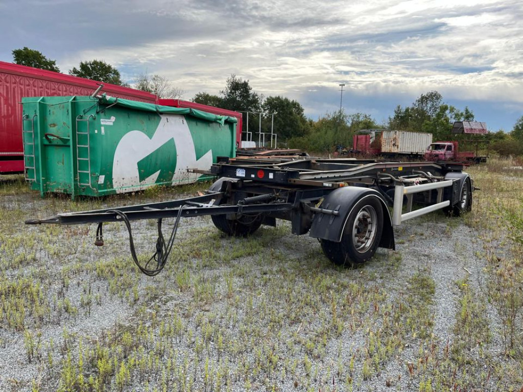 HUEFFERMANN 2-achs Abrollanhänger Containeranhänger HSA 18.70 - Remolque multilift/ Portacontenedores de cadenas: foto 1 HUEFFERMANN 2-achs Abrollanhänger Containeranhänger HSA 18.70 - Remolque multilift/ Portacontenedores de cadenas: foto 1