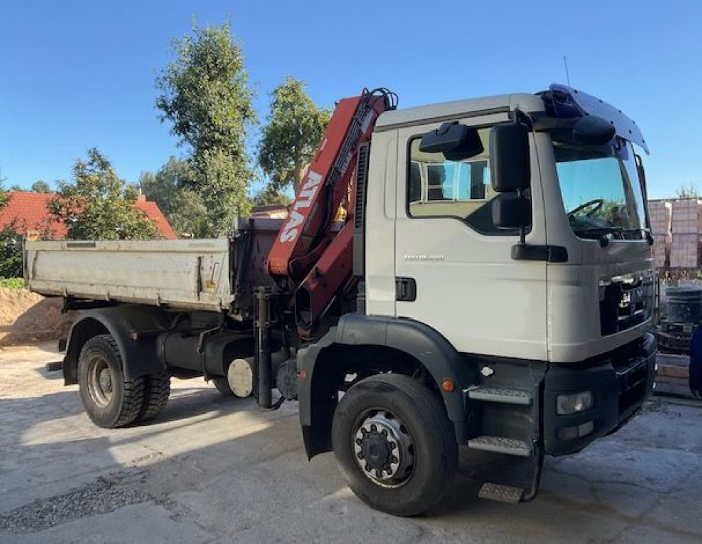 MAN TG-M 18.290 4x4 BB 2-Achs Allradkipper Kran Atlas 105+Funk - Camión volquete, Camión grúa: foto 1 MAN TG-M 18.290 4x4 BB 2-Achs Allradkipper Kran Atlas 105+Funk - Camión volquete, Camión grúa: foto 1