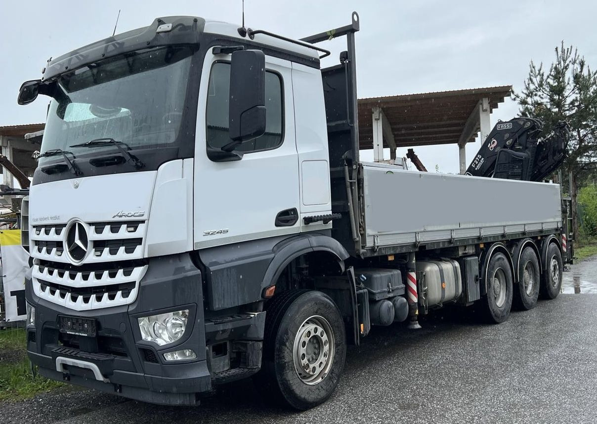 MERCEDES-BENZ Hiab Palfinger Fassi F275-5 JIB-3 - Camión caja abierta: foto 1 MERCEDES-BENZ Hiab Palfinger Fassi F275-5 JIB-3 - Camión caja abierta: foto 1