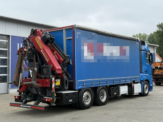 Camión lona, Camión grúa Mercedes-Benz Actros 6x2 Pritsche Kran Palfinger PK34002 + JIB: foto 9