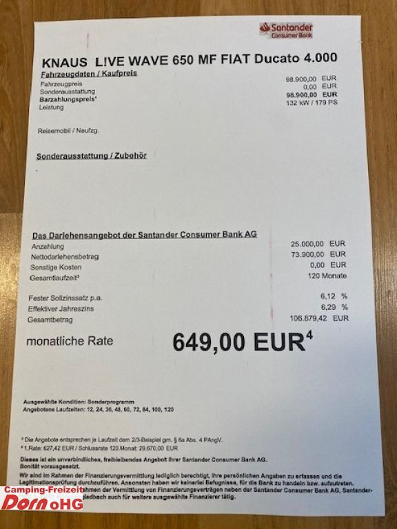 Knaus L!VE WAVE 650 MF Automatik/180 PS/Heavy - Autocaravana perfilada: foto 5 Knaus L!VE WAVE 650 MF Automatik/180 PS/Heavy - Autocaravana perfilada: foto 5