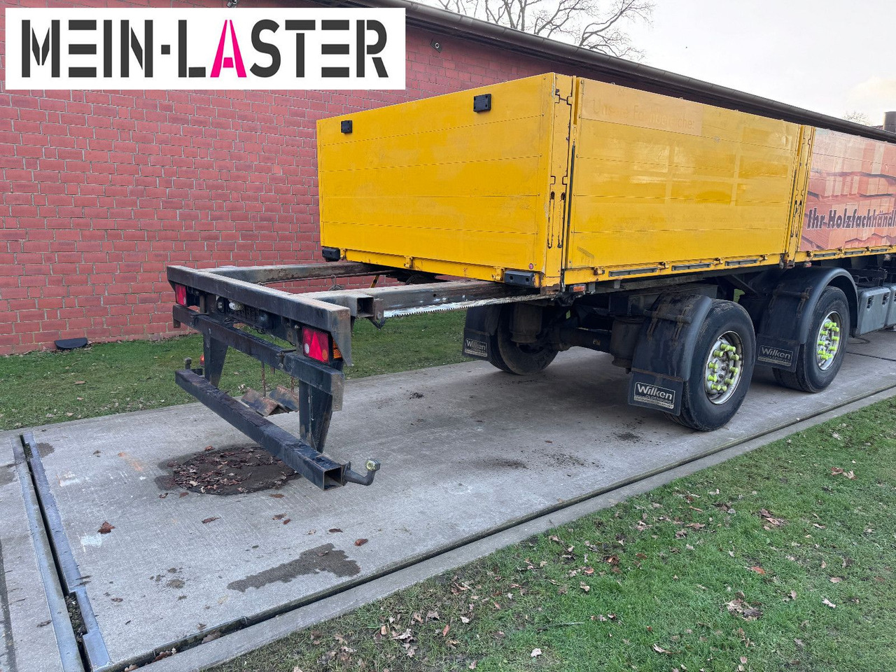 Ackermann Baustoffpritsche 11.5-13 m Lenkachse NL 19t - Semirremolque plataforma/ Caja abierta: foto 2 Ackermann Baustoffpritsche 11.5-13 m Lenkachse NL 19t - Semirremolque plataforma/ Caja abierta: foto 2