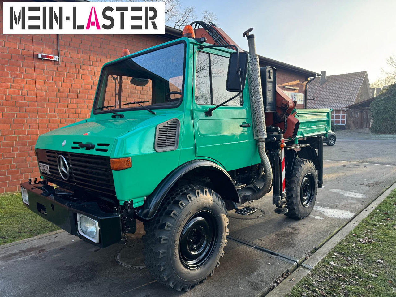 Unimog U 1200 Atlas 75.2 Kran 14 m Funk FB *1. Hand - Camión grúa: foto 3 Unimog U 1200 Atlas 75.2 Kran 14 m Funk FB *1. Hand - Camión grúa: foto 3