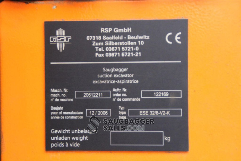 Limpieza de alcantarillado Mercedes-Benz Actros 4144 RSP 2006 Saugbagger: foto 14 Limpieza de alcantarillado Mercedes-Benz Actros 4144 RSP 2006 Saugbagger: foto 14