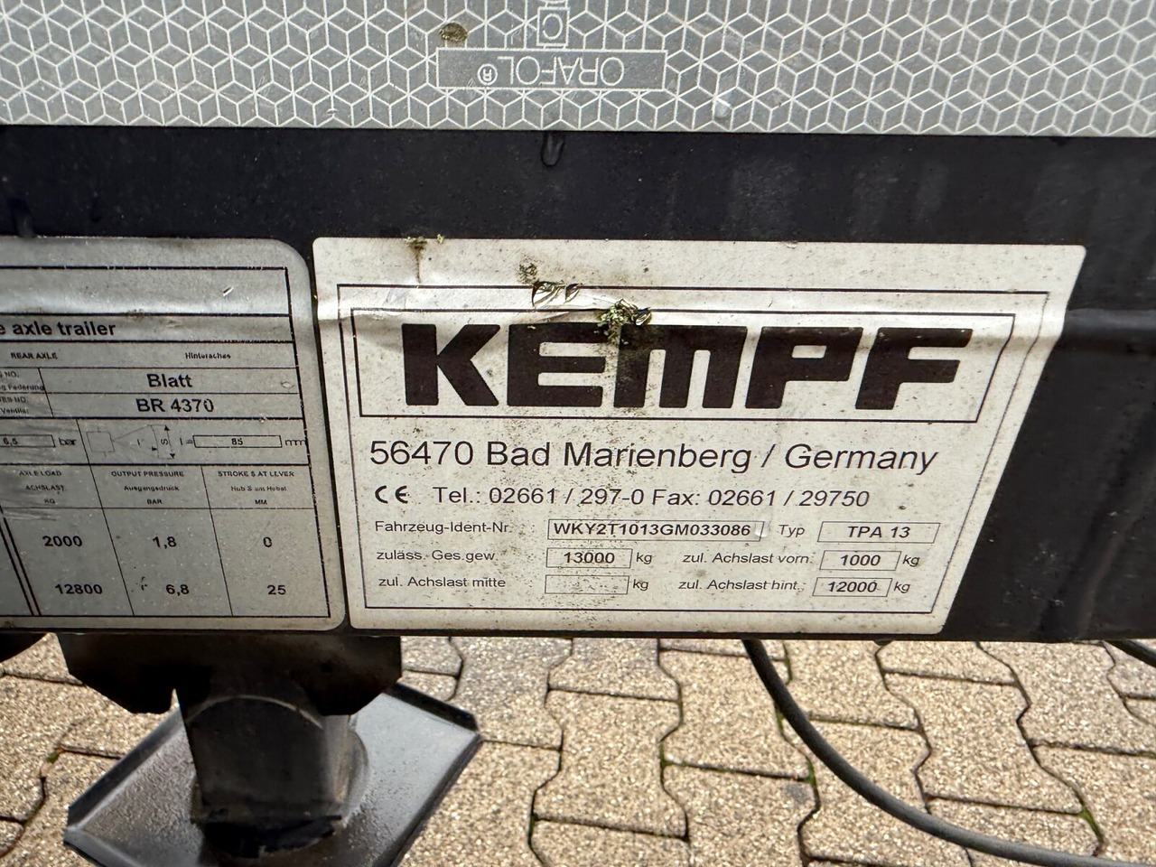 Kempf TPA 13 TPA 13 Anhänger für Absetzcontainer - Remolque multilift/ Portacontenedores de cadenas: foto 3 Kempf TPA 13 TPA 13 Anhänger für Absetzcontainer - Remolque multilift/ Portacontenedores de cadenas: foto 3