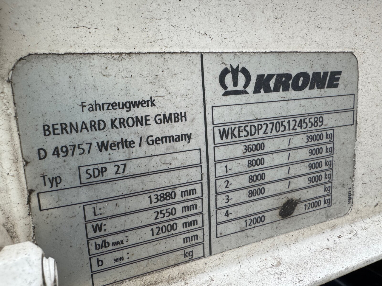 Krone SDP 27 SDP 27 , Edscha-Verdeck, Ex-Fahrschule - Semirremolque plataforma/ Caja abierta: foto 5 Krone SDP 27 SDP 27 , Edscha-Verdeck, Ex-Fahrschule - Semirremolque plataforma/ Caja abierta: foto 5