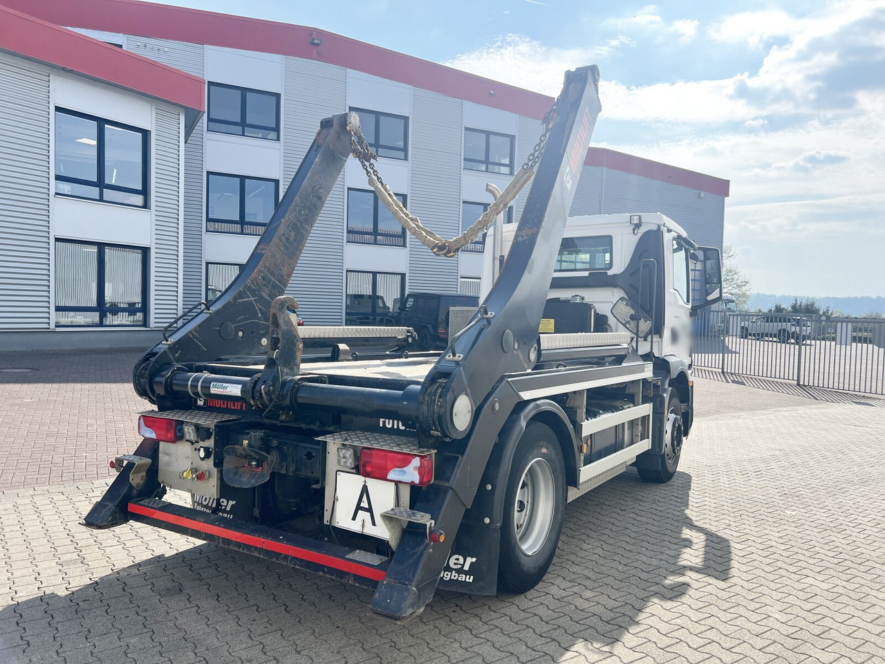 Camión portacontenedor de cadenas MAN TGM 18.320 4x2 BL TGM 18.320 4x2 BL, Hiab Tele-Absetzanlage, Funk: foto 11