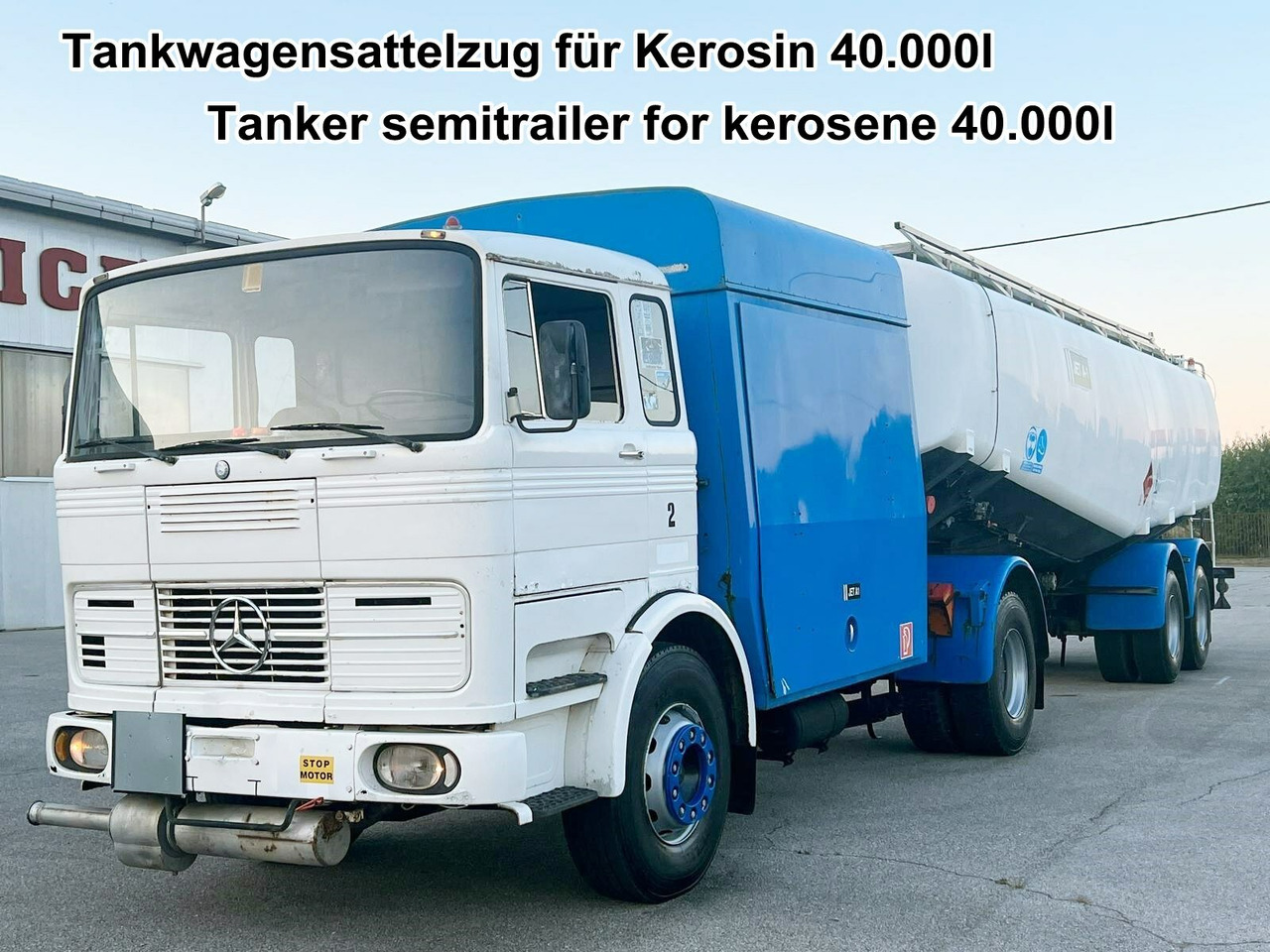 Mercedes-Benz 1923 4x2 Tankwagenzug für Kerosin 40.000l 1923 4x2 Tankwagenzug für Kerosin 40.000l - Camión cisterna: foto 1 Mercedes-Benz 1923 4x2 Tankwagenzug für Kerosin 40.000l 1923 4x2 Tankwagenzug für Kerosin 40.000l - Camión cisterna: foto 1