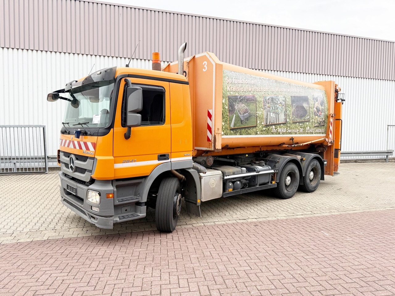 Mercedes-Benz Actros 2641/48 L 6x4 Actros 2641/48 L 6x4, Seilabroller, Haller Lotos, Zöller Schüttung - Camión de basura: foto 1 Mercedes-Benz Actros 2641/48 L 6x4 Actros 2641/48 L 6x4, Seilabroller, Haller Lotos, Zöller Schüttung - Camión de basura: foto 1