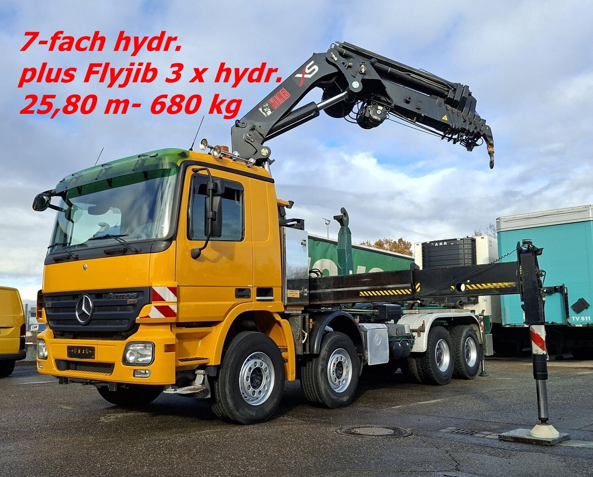Mercedes-Benz Actros 4146 K 8x4/4 Actros 4146 K 8x4/4, Retarder, Kran Hiab XS 477 E-7 HiPro, Bj. 2010, Flyjib, Seilwinde, Funk - Camión multibasculante, Camión grúa: foto 1 Mercedes-Benz Actros 4146 K 8x4/4 Actros 4146 K 8x4/4, Retarder, Kran Hiab XS 477 E-7 HiPro, Bj. 2010, Flyjib, Seilwinde, Funk - Camión multibasculante, Camión grúa: foto 1