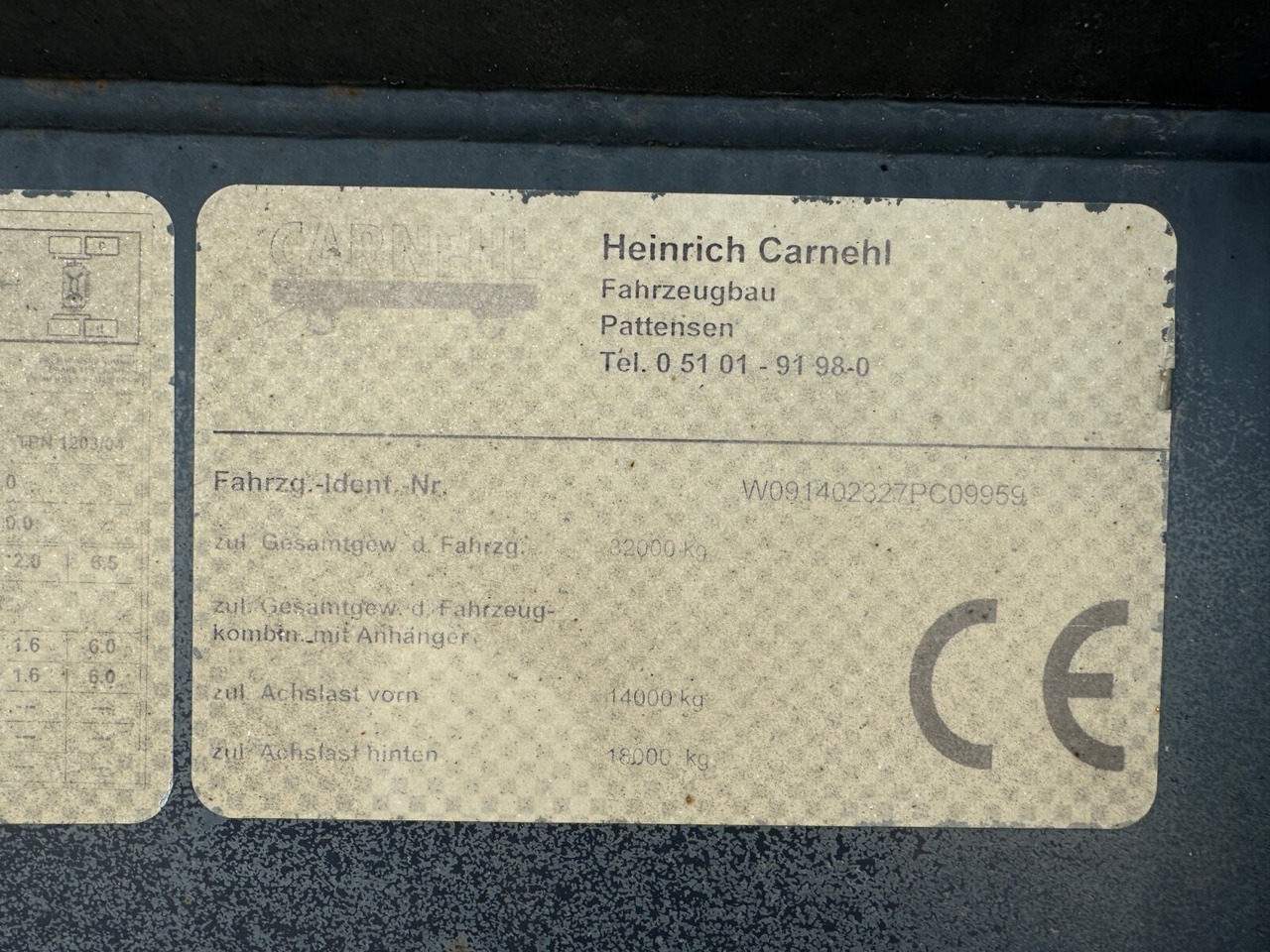 Carnehl CHKS/HH CHKS/HH, Stahlmulde ca. 25m³ - Semirremolque: foto 2 Carnehl CHKS/HH CHKS/HH, Stahlmulde ca. 25m³ - Semirremolque: foto 2