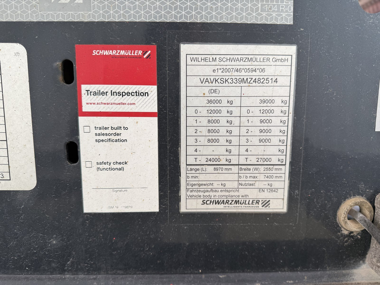 Semirremolque Schwarzmüller K-Serie Kippauflieger, Hardoxmulde ca. 24/26m³, Liftachse K-Serie Kippauflieger, Hardoxmulde ca. 24/26m³, Liftachse: foto 6