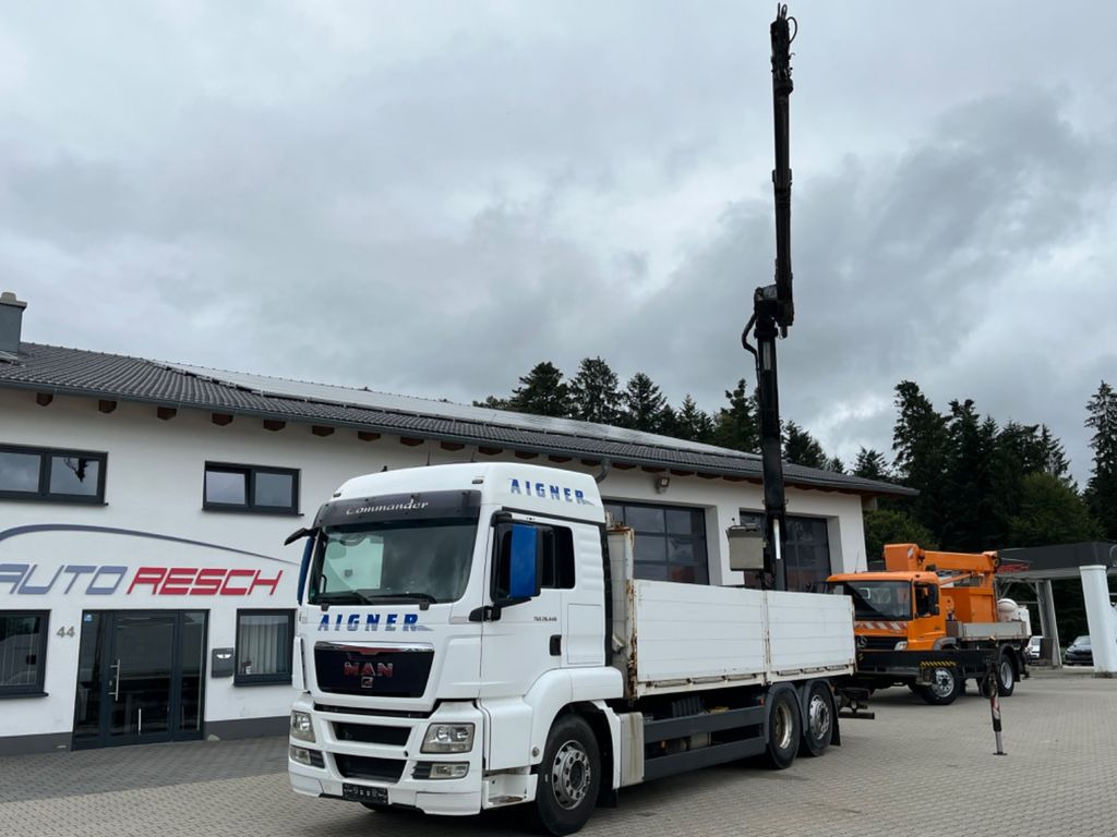MAN TGS 26.440 Baustoff mit HIAB XS 166 Kran MAN TGS 26.440 Baustoff mit HIAB XS 166 Kran - Camión caja abierta, Camión grúa: foto 1 MAN TGS 26.440 Baustoff mit HIAB XS 166 Kran MAN TGS 26.440 Baustoff mit HIAB XS 166 Kran - Camión caja abierta, Camión grúa: foto 1