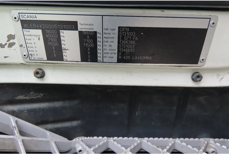 Cabeza tractora Scania R420 2 tanks, 2 beds, manual gearbox: foto 16 Cabeza tractora Scania R420 2 tanks, 2 beds, manual gearbox: foto 16