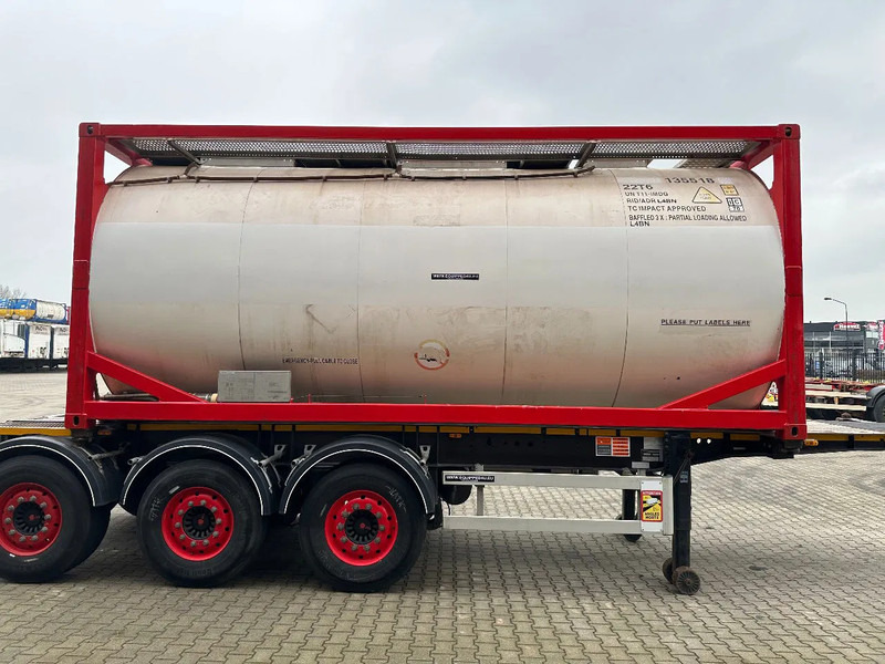 Burg 20FT ADR (EX/II, EX/III, FL, AT) Chassis + Tankcontainer 26.000L /3 baffels - Semirremolque cisterna: foto 3 Burg 20FT ADR (EX/II, EX/III, FL, AT) Chassis + Tankcontainer 26.000L /3 baffels - Semirremolque cisterna: foto 3