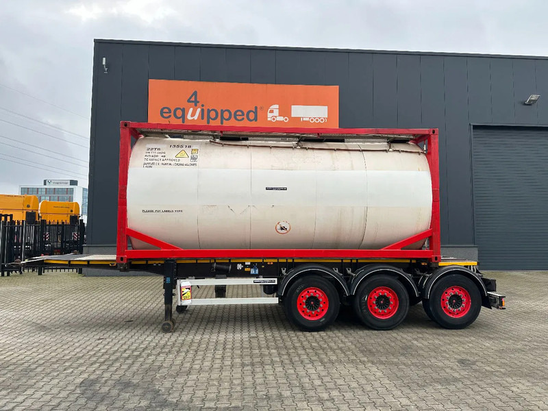 Burg 20FT ADR (EX/II, EX/III, FL, AT) Chassis + Tankcontainer 26.000L /3 baffels - Semirremolque cisterna: foto 2 Burg 20FT ADR (EX/II, EX/III, FL, AT) Chassis + Tankcontainer 26.000L /3 baffels - Semirremolque cisterna: foto 2
