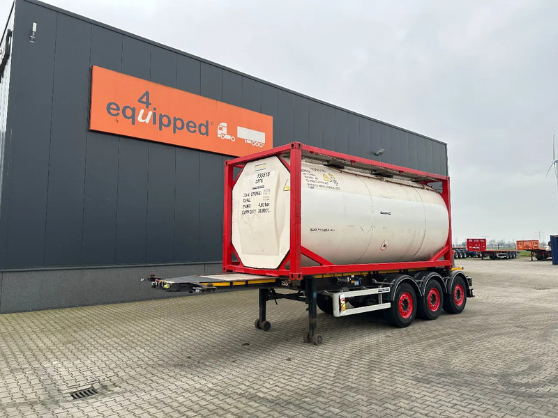 Burg 20FT ADR (EX/II, EX/III, FL, AT) Chassis + Tankcontainer 26.000L /3 baffels - Semirremolque cisterna: foto 1 Burg 20FT ADR (EX/II, EX/III, FL, AT) Chassis + Tankcontainer 26.000L /3 baffels - Semirremolque cisterna: foto 1