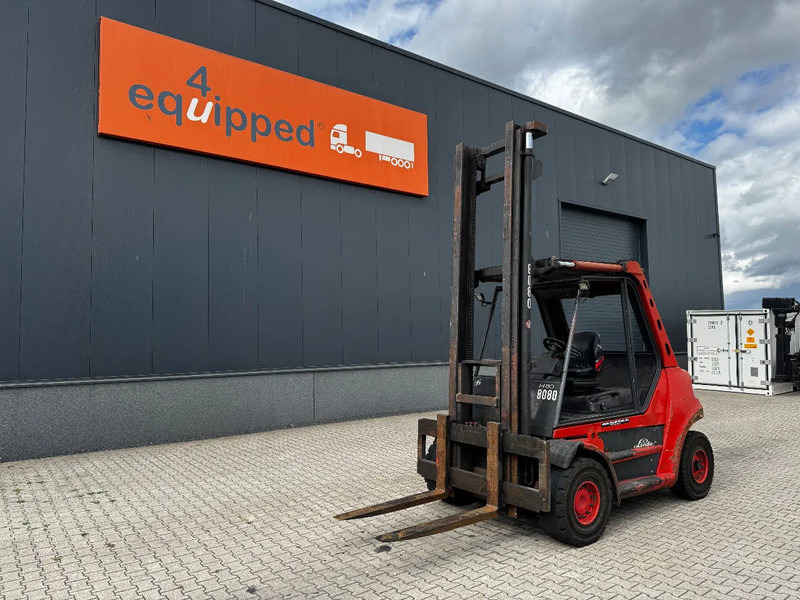 Linde H80D FORKLIFT, 8000KG, duplex, 6 cil. Deutz diesel, 14.934hrs, - Carretilla elevadora diésel: foto 1 Linde H80D FORKLIFT, 8000KG, duplex, 6 cil. Deutz diesel, 14.934hrs, - Carretilla elevadora diésel: foto 1