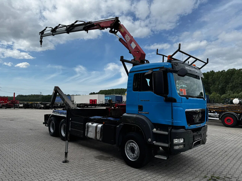 MAN TGS 33.440 6x4, EURO-4, HMF 1823 Crane + VDL HOOK, full spring, manual gearbox, MOT 03/2026 - Camión multibasculante, Camión grúa: foto 3 MAN TGS 33.440 6x4, EURO-4, HMF 1823 Crane + VDL HOOK, full spring, manual gearbox, MOT 03/2026 - Camión multibasculante, Camión grúa: foto 3