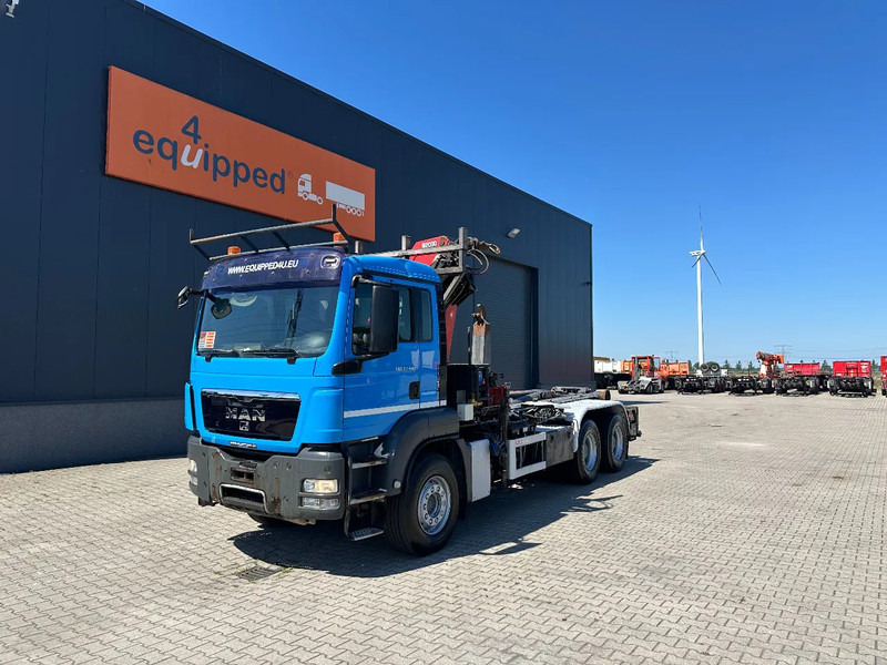 MAN TGS 33.440 6x4, EURO-5, HMF 2030 Crane + VDL HOOK, full spring, manual gearbox, MOT 03/2026 - Camión multibasculante, Camión grúa: foto 3 MAN TGS 33.440 6x4, EURO-5, HMF 2030 Crane + VDL HOOK, full spring, manual gearbox, MOT 03/2026 - Camión multibasculante, Camión grúa: foto 3