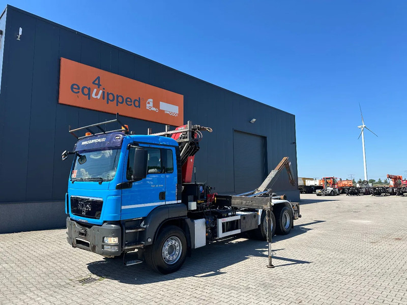 MAN TGS 33.440 6x4, EURO-5, HMF 2030 Crane + VDL HOOK, full spring, manual gearbox, MOT 03/2026 - Camión multibasculante, Camión grúa: foto 2 MAN TGS 33.440 6x4, EURO-5, HMF 2030 Crane + VDL HOOK, full spring, manual gearbox, MOT 03/2026 - Camión multibasculante, Camión grúa: foto 2