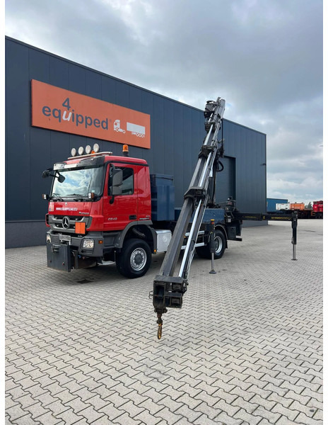 Mercedes-Benz Actros 2046 4x4 / FULL SPRING / HIAB 288 EP 5 HIPRO Crane / EURO-5 - Camión grúa: foto 1 Mercedes-Benz Actros 2046 4x4 / FULL SPRING / HIAB 288 EP 5 HIPRO Crane / EURO-5 - Camión grúa: foto 1