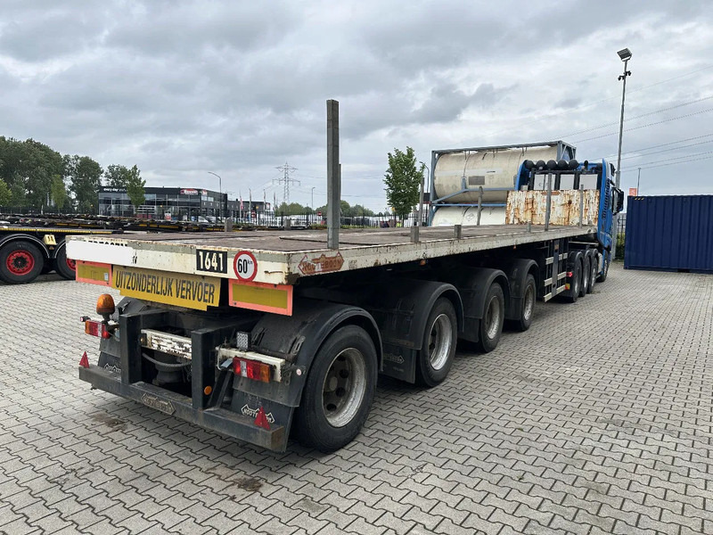 Nooteboom OVB-73-04, 73 tons 4-axle Ballast trailer, 3 hydraulic steering axles, 75% tyres, MOT 03/2026 - Semirremolque plataforma/ Caja abierta: foto 5 Nooteboom OVB-73-04, 73 tons 4-axle Ballast trailer, 3 hydraulic steering axles, 75% tyres, MOT 03/2026 - Semirremolque plataforma/ Caja abierta: foto 5