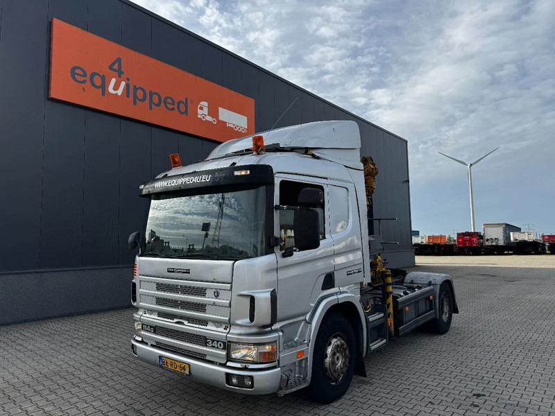 Scania P114-340 + HIAB 19-5 crane + remote / Euro-3 / 3 pedals / NL-truck / APK: 12-2025 - Camión grúa: foto 4 Scania P114-340 + HIAB 19-5 crane + remote / Euro-3 / 3 pedals / NL-truck / APK: 12-2025 - Camión grúa: foto 4