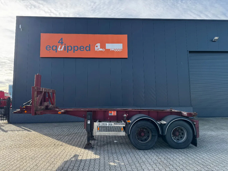 Van Hool 2 AXLE 20FT TIPPING-CHASSIS, TWIN-TIRES, BPW + DRUM, ALCOA, MOT 7/2026 - Semirremolque portacontenedore/ Intercambiable: foto 3 Van Hool 2 AXLE 20FT TIPPING-CHASSIS, TWIN-TIRES, BPW + DRUM, ALCOA, MOT 7/2026 - Semirremolque portacontenedore/ Intercambiable: foto 3