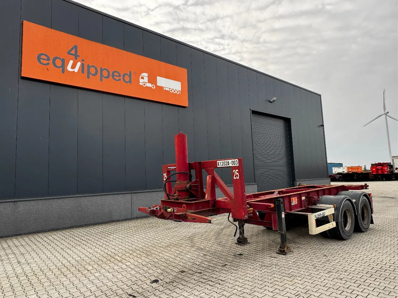 Van Hool 2 AXLE 20FT TIPPING-CHASSIS, TWIN-TIRES, BPW + DRUM - Semirremolque portacontenedore/ Intercambiable: foto 1 Van Hool 2 AXLE 20FT TIPPING-CHASSIS, TWIN-TIRES, BPW + DRUM - Semirremolque portacontenedore/ Intercambiable: foto 1