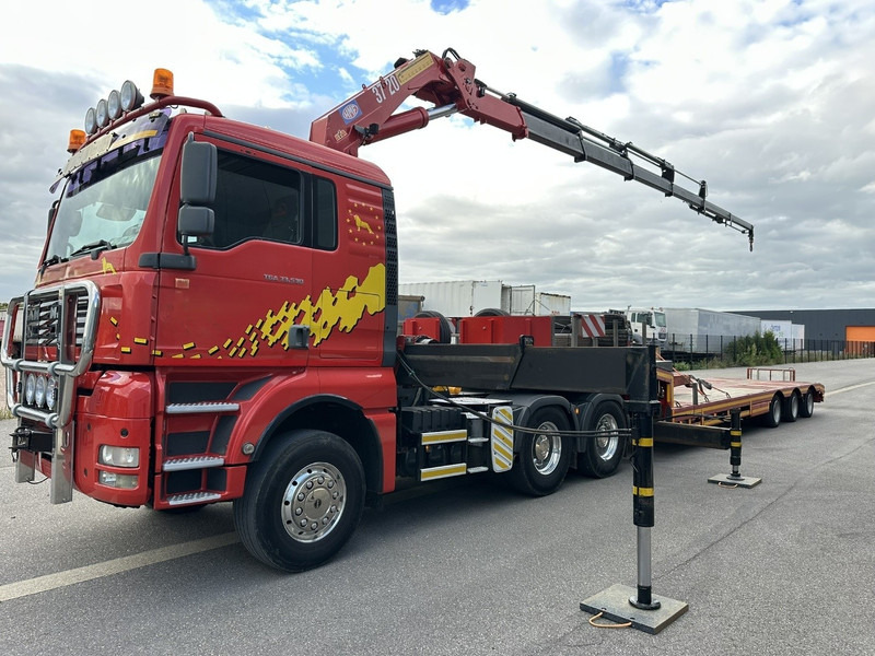 MAN TGA 33.530 6x4 - 90T + KRAN HMF 3720 K6 (17.3m) - RETARDER - MANUAL ZF - EURO 3 - 590.000km - ALCOA - BIG AXLES HUB REDUCTION - BE TRUCK - TOP ZUSTAND - Cabeza tractora: foto 2 MAN TGA 33.530 6x4 - 90T + KRAN HMF 3720 K6 (17.3m) - RETARDER - MANUAL ZF - EURO 3 - 590.000km - ALCOA - BIG AXLES HUB REDUCTION - BE TRUCK - TOP ZUSTAND - Cabeza tractora: foto 2