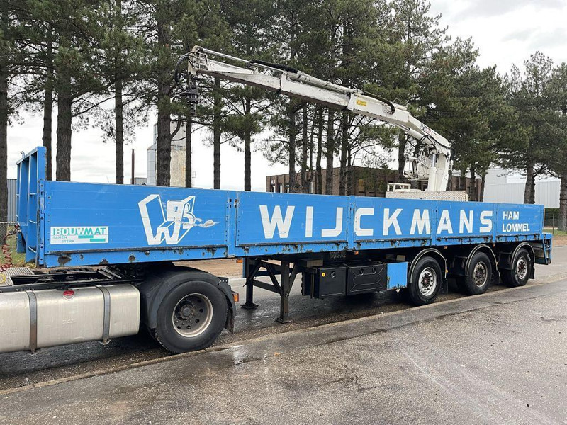 Kwb STEENOPLEGGER KRAAN HIAB R130-F2 - 2x EXT + ROTATOR - 2x STUURASSEN - SCHIJFREMMEN - SAF ASSEN - Semirremolque plataforma/ Caja abierta: foto 1 Kwb STEENOPLEGGER KRAAN HIAB R130-F2 - 2x EXT + ROTATOR - 2x STUURASSEN - SCHIJFREMMEN - SAF ASSEN - Semirremolque plataforma/ Caja abierta: foto 1