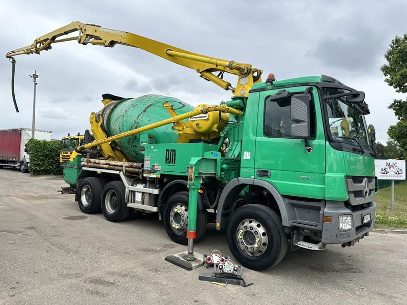 Mercedes-Benz ACTROS 3241 8x4 PUMI PM M 21-3 (21m) Putzmeister - *238.000km* / 1586H - EPS - BLADVERING / NAAFREDUCTIE - Camión hormigonera: foto 2 Mercedes-Benz ACTROS 3241 8x4 PUMI PM M 21-3 (21m) Putzmeister - *238.000km* / 1586H - EPS - BLADVERING / NAAFREDUCTIE - Camión hormigonera: foto 2