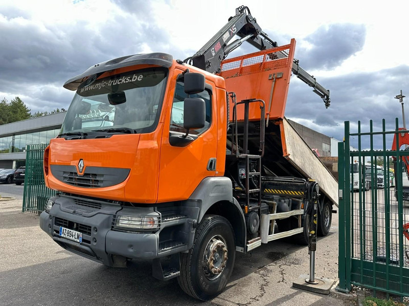 Renault KERAX 380 DXI 6x4 TIPPER + CRANE HIAB 144 B-3 - RADIO - *246.000km* - RETARDER - BORDMATIC - EURO 5 - Camión volquete, Camión grúa: foto 2 Renault KERAX 380 DXI 6x4 TIPPER + CRANE HIAB 144 B-3 - RADIO - *246.000km* - RETARDER - BORDMATIC - EURO 5 - Camión volquete, Camión grúa: foto 2