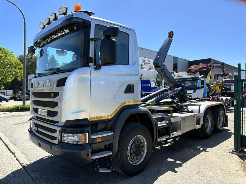Scania G450 6x4 HOOKLIFT AJK 20T - 5760mm - 3m90 WB - HUB REDUCTION / STEEL SUSP. - EURO 6 - BE TRUCK - Camión multibasculante: foto 3 Scania G450 6x4 HOOKLIFT AJK 20T - 5760mm - 3m90 WB - HUB REDUCTION / STEEL SUSP. - EURO 6 - BE TRUCK - Camión multibasculante: foto 3