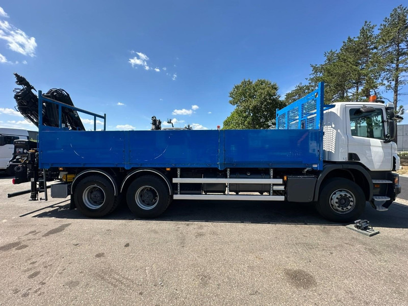 Scania P410 6x4 PRITSCHE + KRAN HIAB 166 ES-4 - RETARDER - ROTATOR - PLATFORM 6m80 - BIG AXLES HUB REDUCTION - STEEL SPRING - Camión caja abierta, Camión grúa: foto 5 Scania P410 6x4 PRITSCHE + KRAN HIAB 166 ES-4 - RETARDER - ROTATOR - PLATFORM 6m80 - BIG AXLES HUB REDUCTION - STEEL SPRING - Camión caja abierta, Camión grúa: foto 5