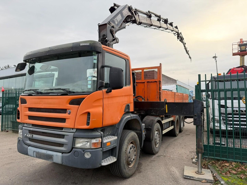 Scania P420 8X4 + (25m) CRANE HIAB 422 E-5 HIPRO + JIB 100X-4 - RETARDER - *284.000km* - MANUAL - STEEL SPRING - EURO 3 - BE TRUCK - Camión grúa: foto 2 Scania P420 8X4 + (25m) CRANE HIAB 422 E-5 HIPRO + JIB 100X-4 - RETARDER - *284.000km* - MANUAL - STEEL SPRING - EURO 3 - BE TRUCK - Camión grúa: foto 2