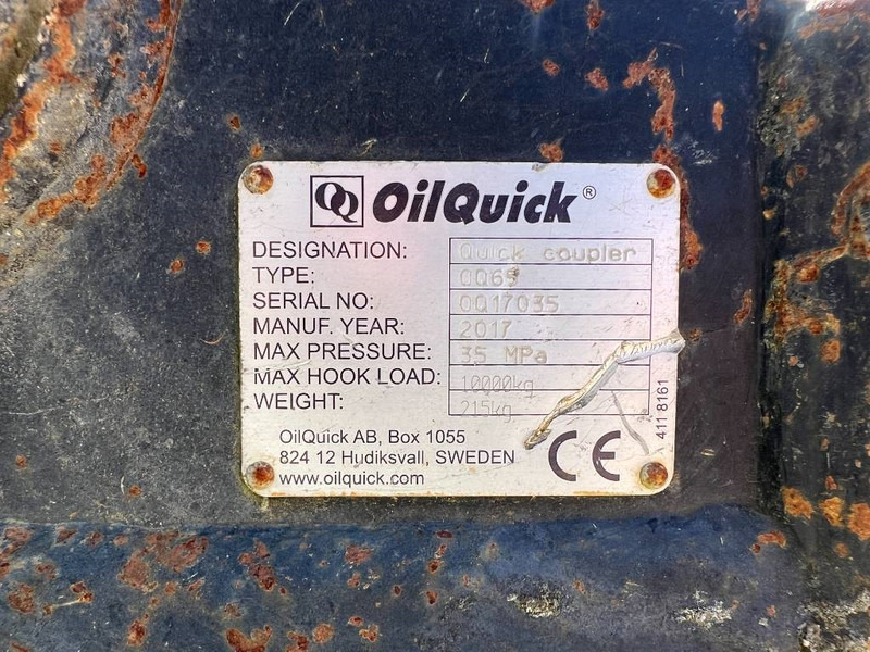 OilQuick OQ65 - M314F / M316F / M318F - Acoplamiento rápido para Maquinaria de construcción: foto 4 OilQuick OQ65 - M314F / M316F / M318F - Acoplamiento rápido para Maquinaria de construcción: foto 4