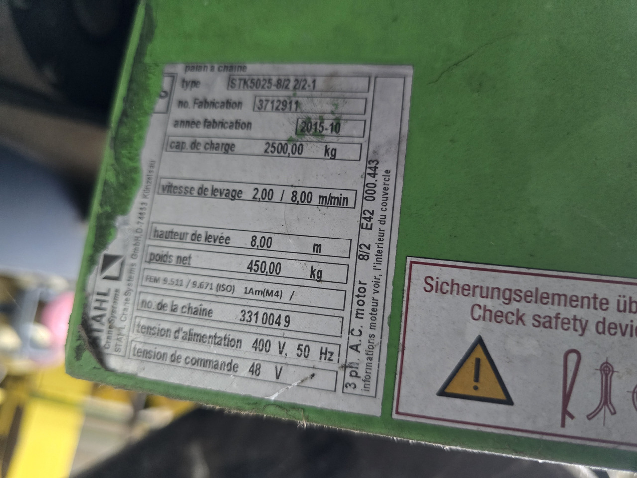 STAHL ST50 - Cabrestante: foto 2 STAHL ST50 - Cabrestante: foto 2