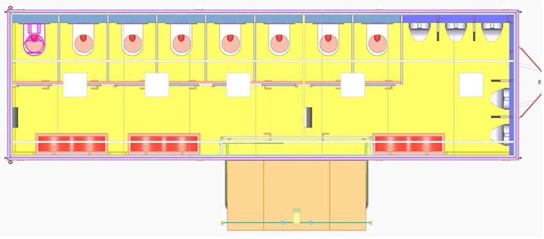ROSEMEIER VE 6 Damen, 2 Herren, 5 Urinale Toilettenanhänger - Remolque: foto 2 ROSEMEIER VE 6 Damen, 2 Herren, 5 Urinale Toilettenanhänger - Remolque: foto 2