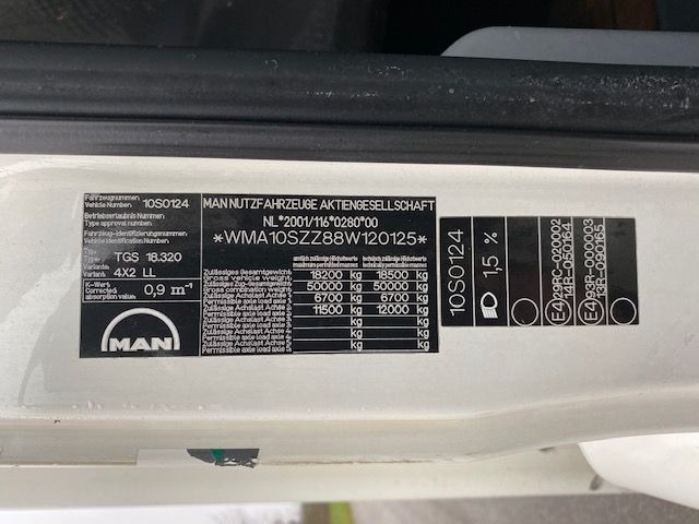 Camión caja cerrada MAN TGS 18.320 TGS 18.320 BAKWAGEN MET LAADKLEP COMPLEET MET 2-ASSIGE AANHANGWAGEN: foto 20