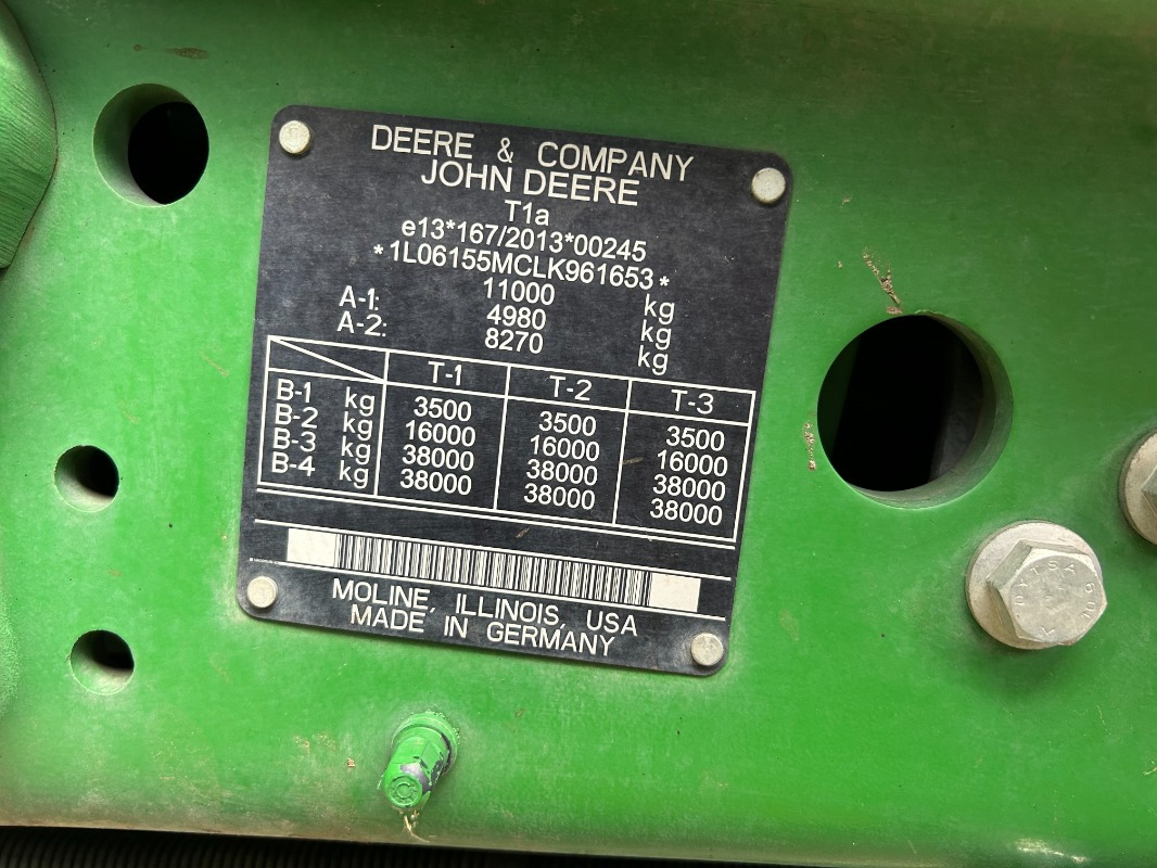 Tractor John Deere 6155M: foto 8
