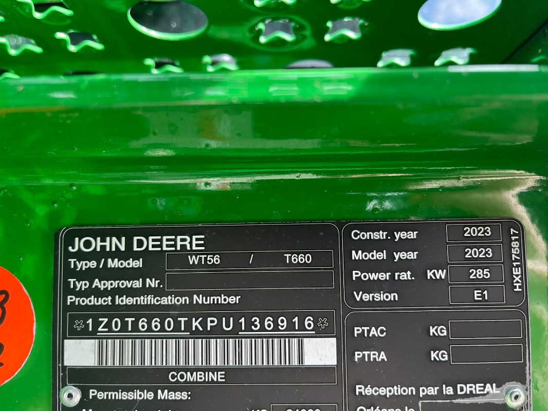 John Deere T660 - Cosechadora de granos: foto 5 John Deere T660 - Cosechadora de granos: foto 5