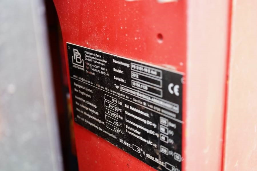 Plataforma de tijeras PB LIFT S151-19E 4x4 Electric, 4x4 Drive, 15m Working: foto 16 Plataforma de tijeras PB LIFT S151-19E 4x4 Electric, 4x4 Drive, 15m Working: foto 16